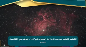 التعليم تكشف عن عدد الإجازات المطولة في 1447.. تعرف على التفاصيل كاملة